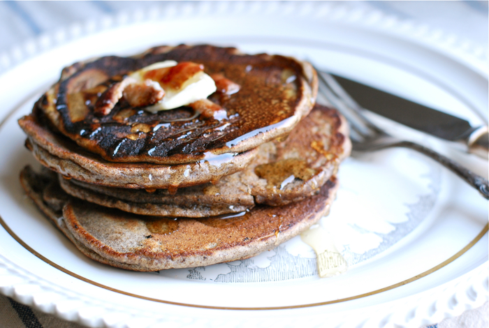 buckwheat bacon pancakes