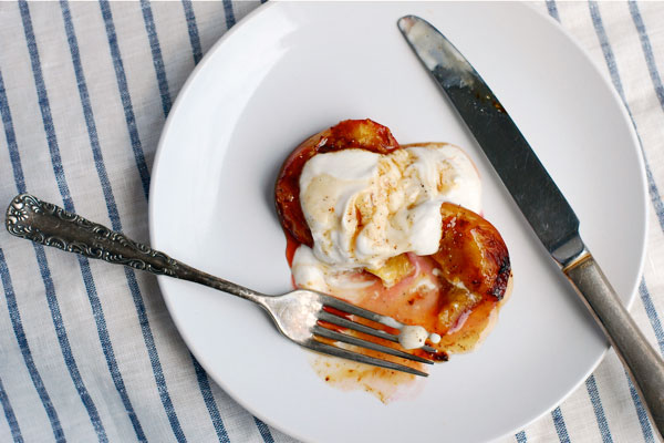 roast nectarines with cardamom honey, via brooklynsupper.net roast nectarines with cardamom honey, via brooklynsupper.net