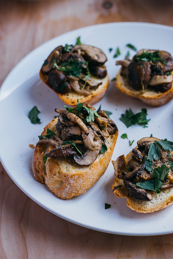 herbed mushroom toasts // brooklyn supper