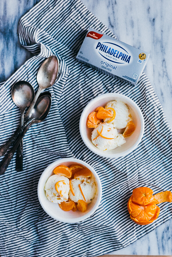 cream cheese ice cream with citrus marmalade // brooklyn supper