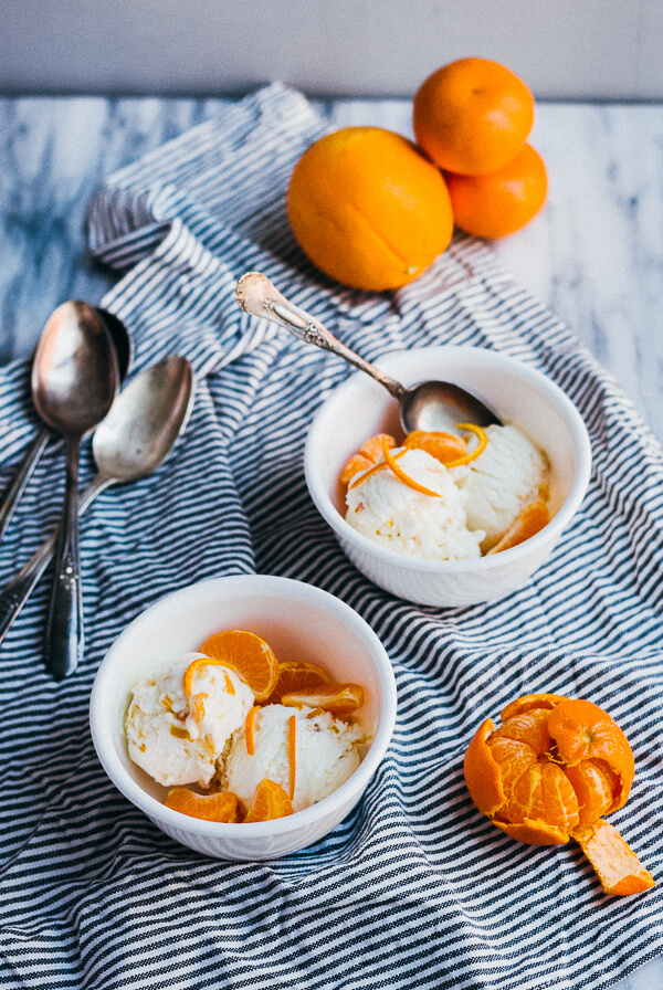cream cheese ice cream with citrus marmalade // brooklyn supper