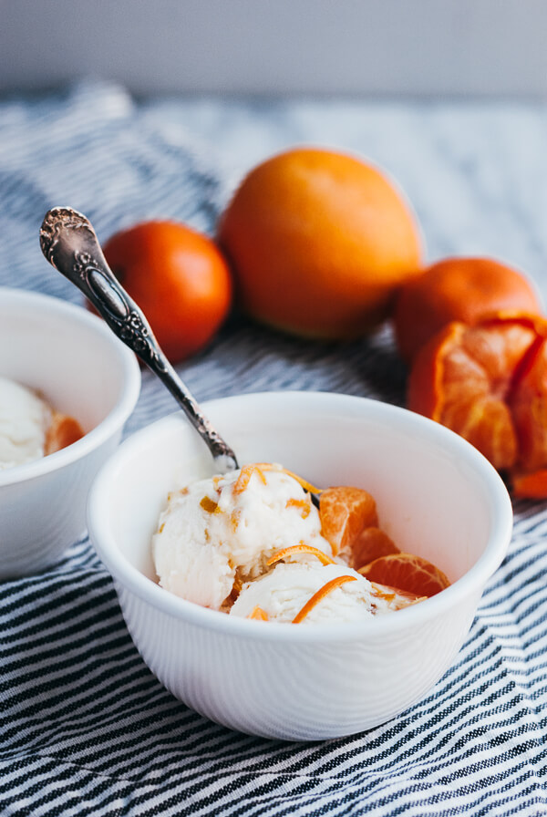 cream cheese ice cream with citrus marmalade // brooklyn supper