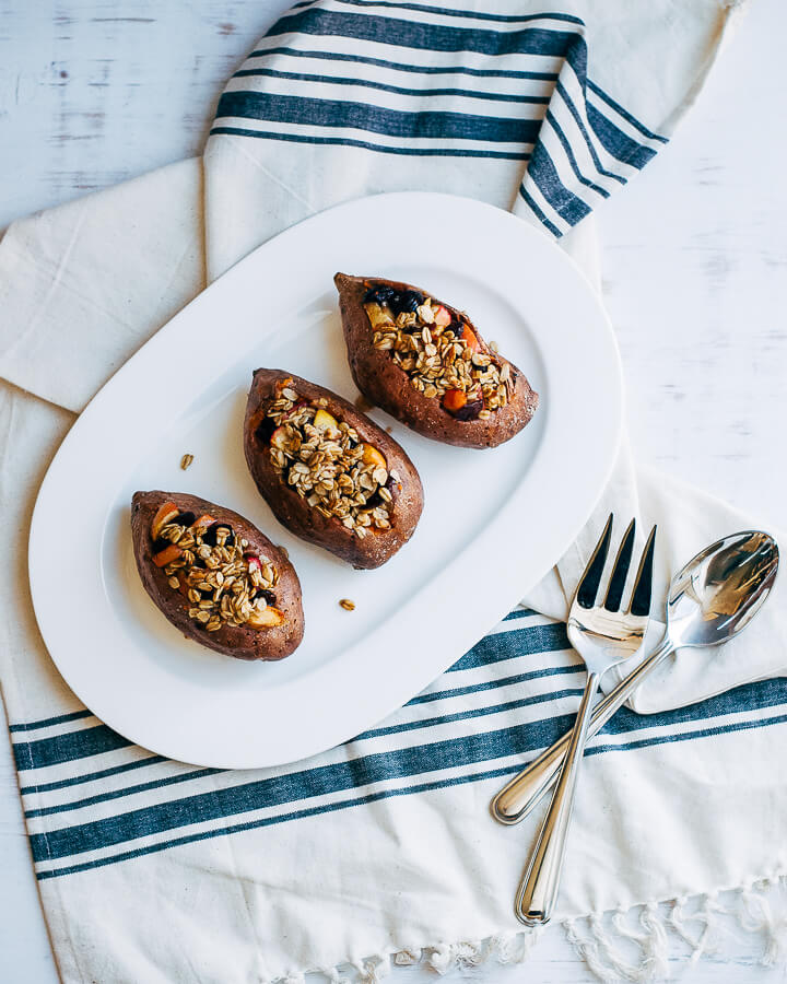 apple cranberry loaded sweet potatoes // brooklyn supper