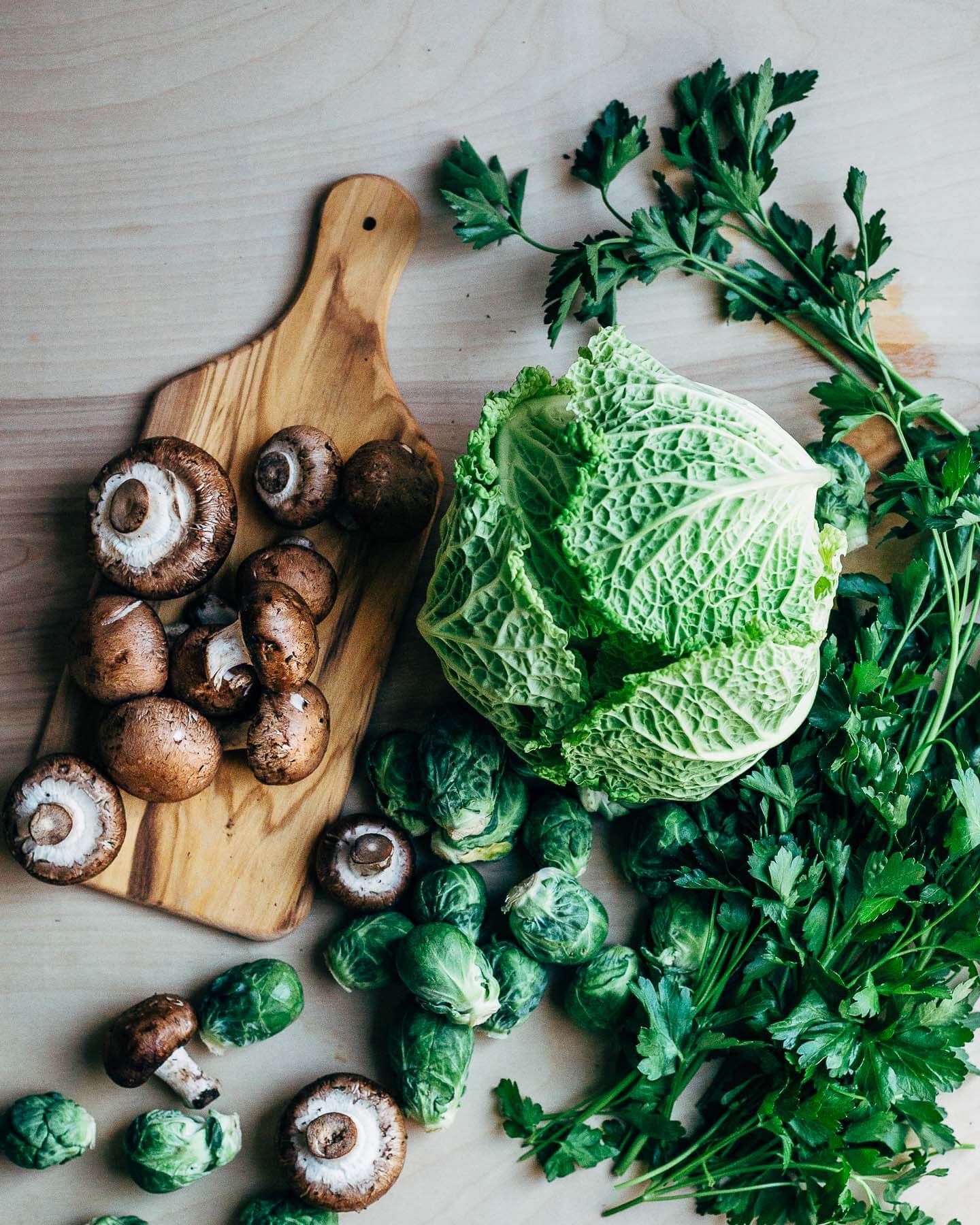 brussels sprout and mushroom grilled cheese // brooklyn supper
