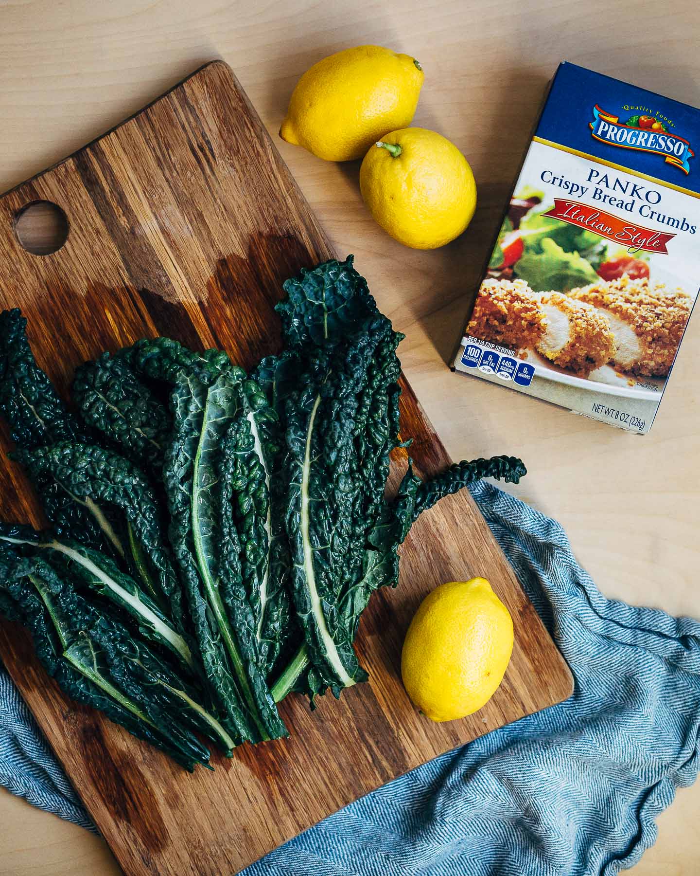 lacinato kale pasta with parmesan and breadcrumbs // brooklyn supper