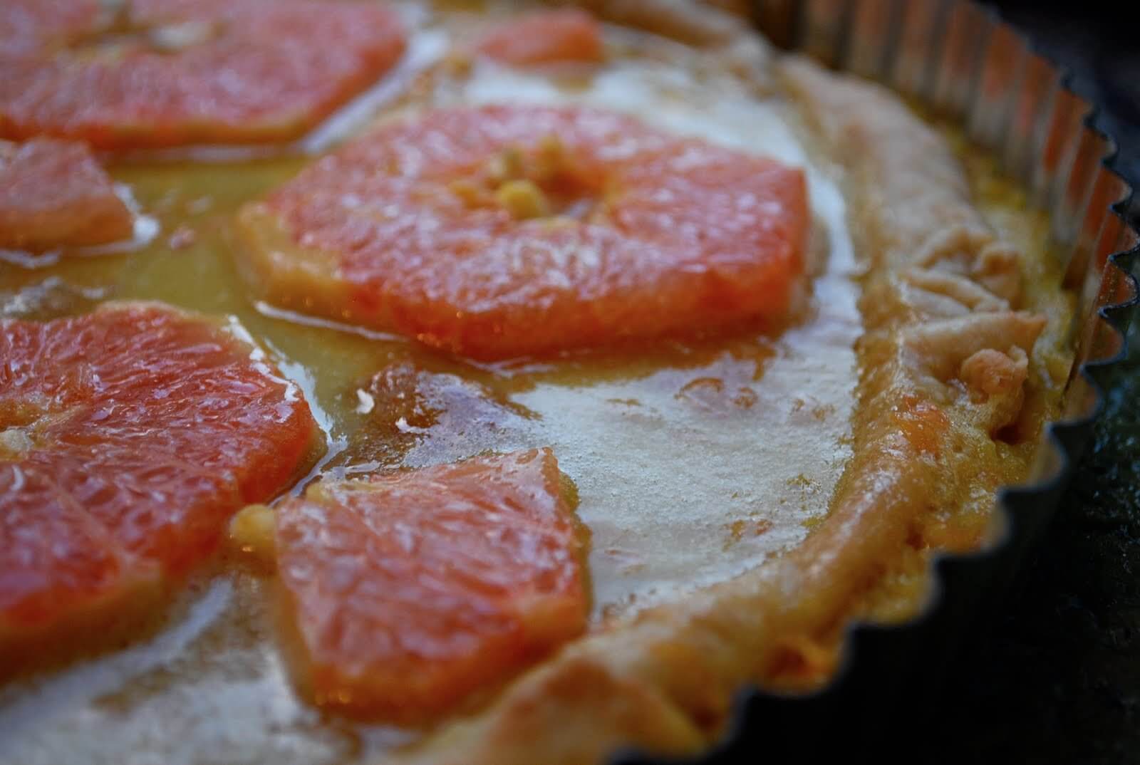 Grapefruit Curd Tart