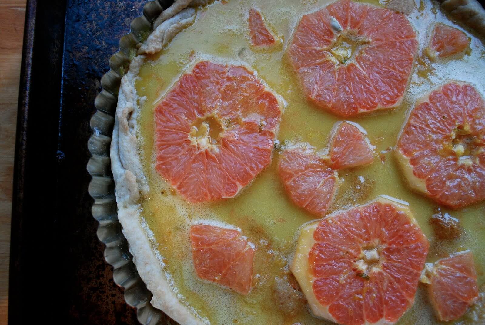 Grapefruit Curd Tart