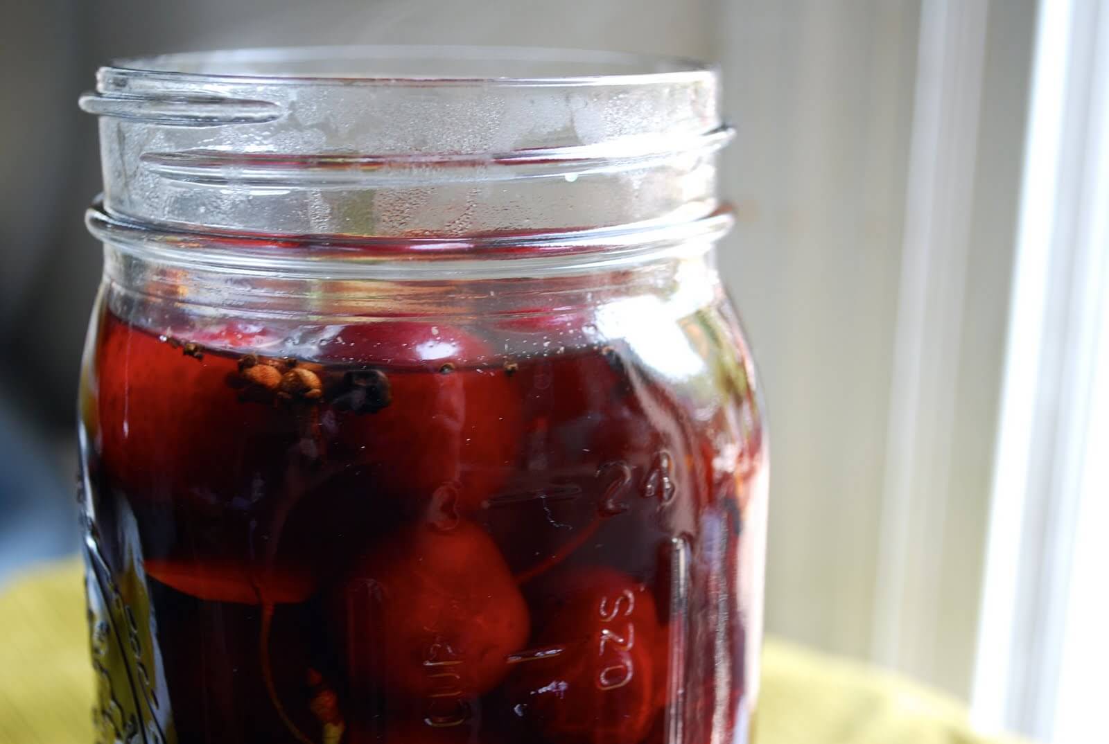 How to make quick-pickled cherries and punchy quick-pickled cucumbers.