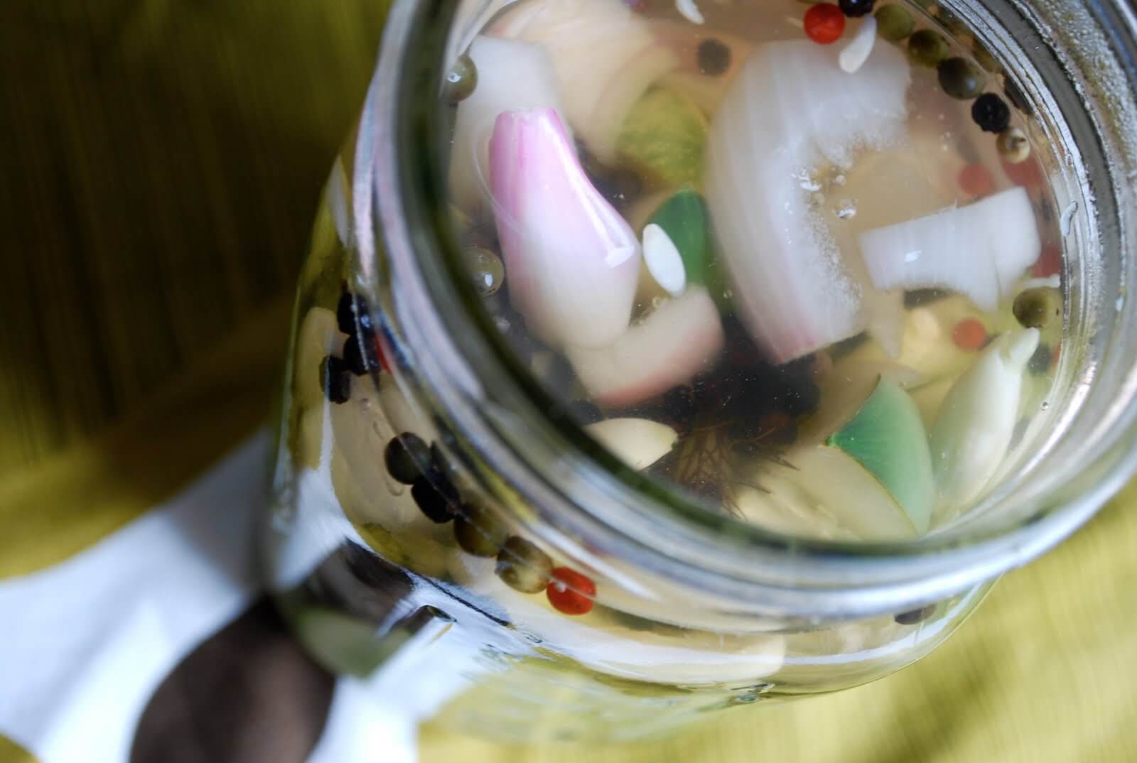 How to make quick-pickled cherries and punchy quick-pickled cucumbers.