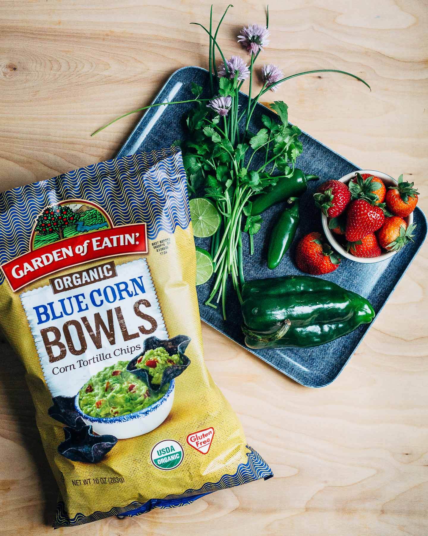 roasted poblano strawberry salsa // brooklyn supper