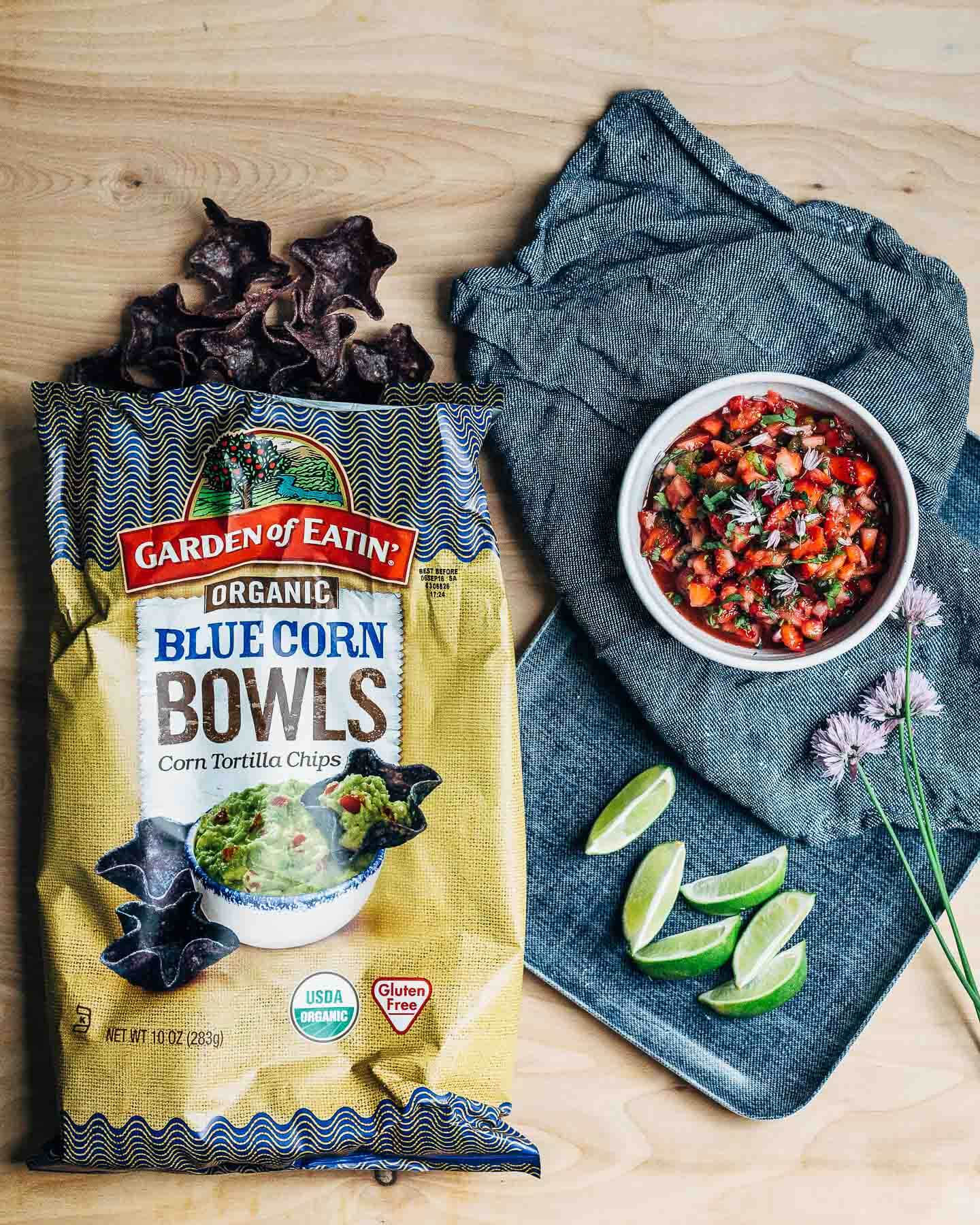 roasted poblano strawberry salsa // brooklyn supper