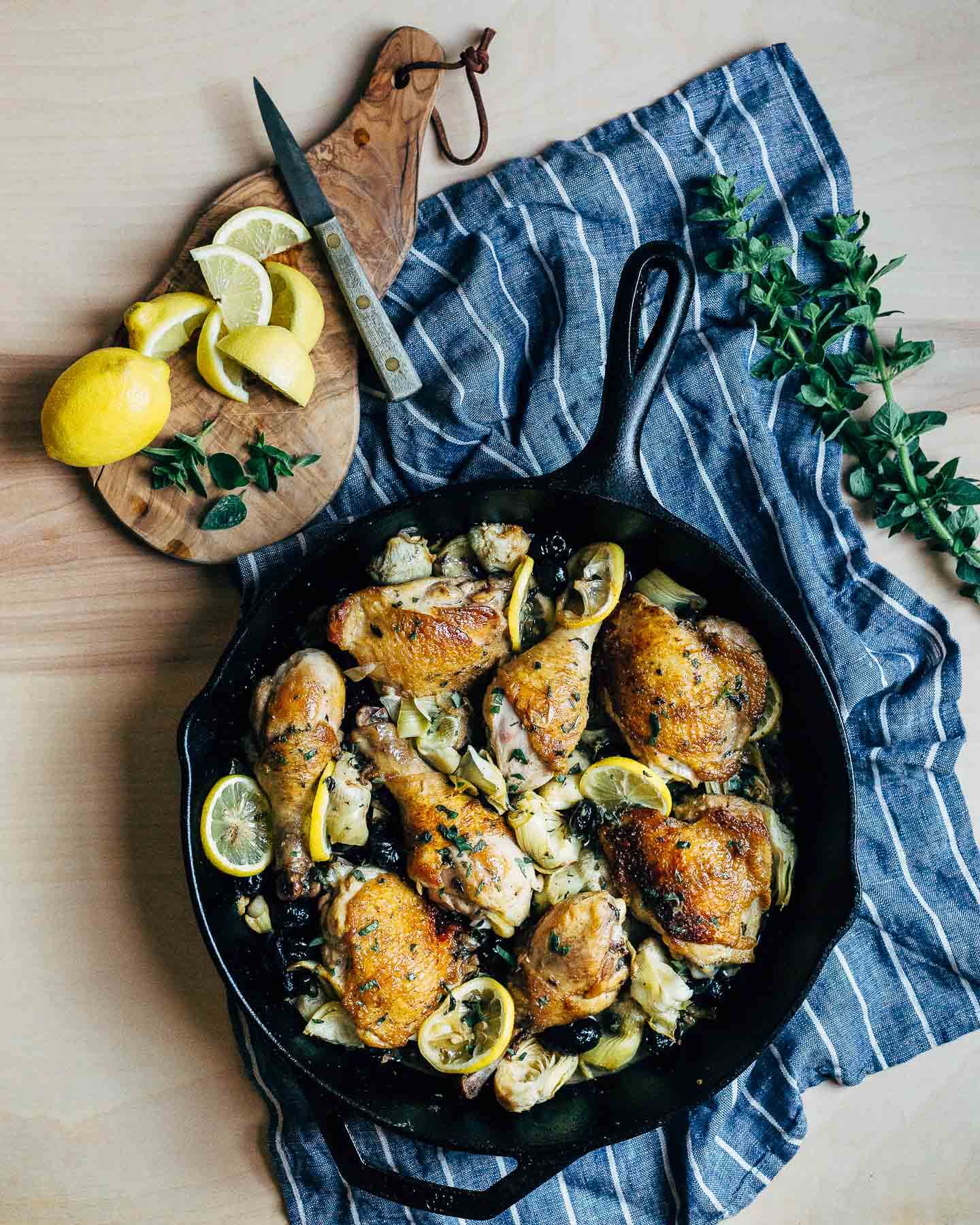 cast iron skillet chicken // brooklyn supper