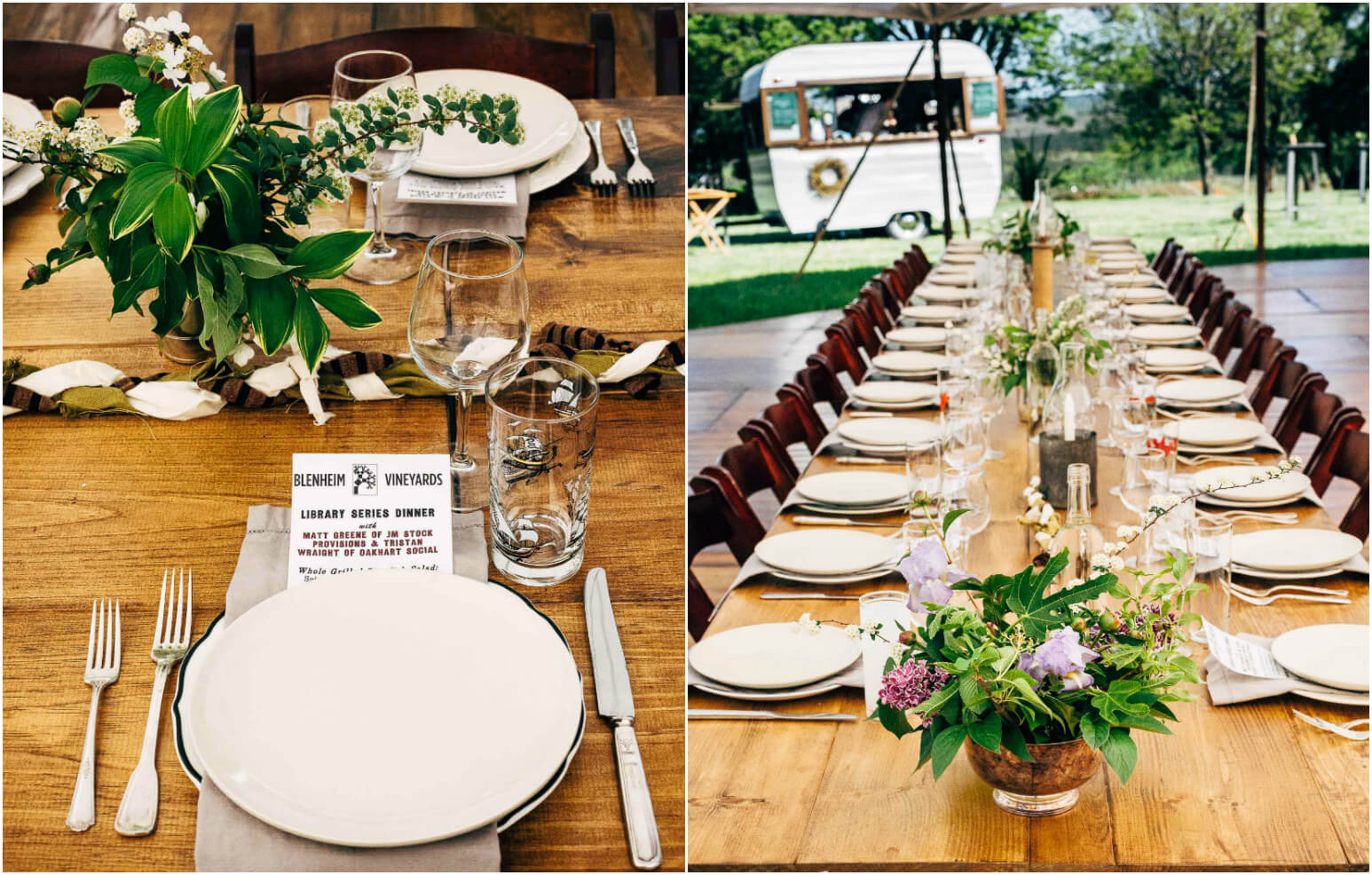 hill and holler library series dinner at blenheim vineyards // brooklyn supper