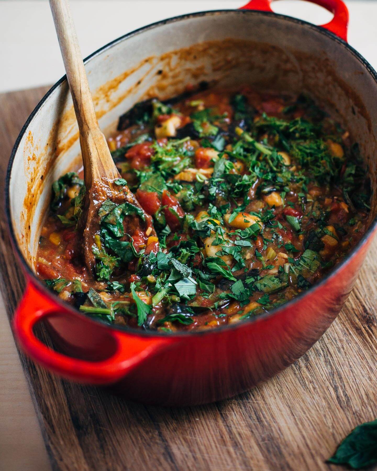 tomato gnocchi stew with greens // brooklyn supper