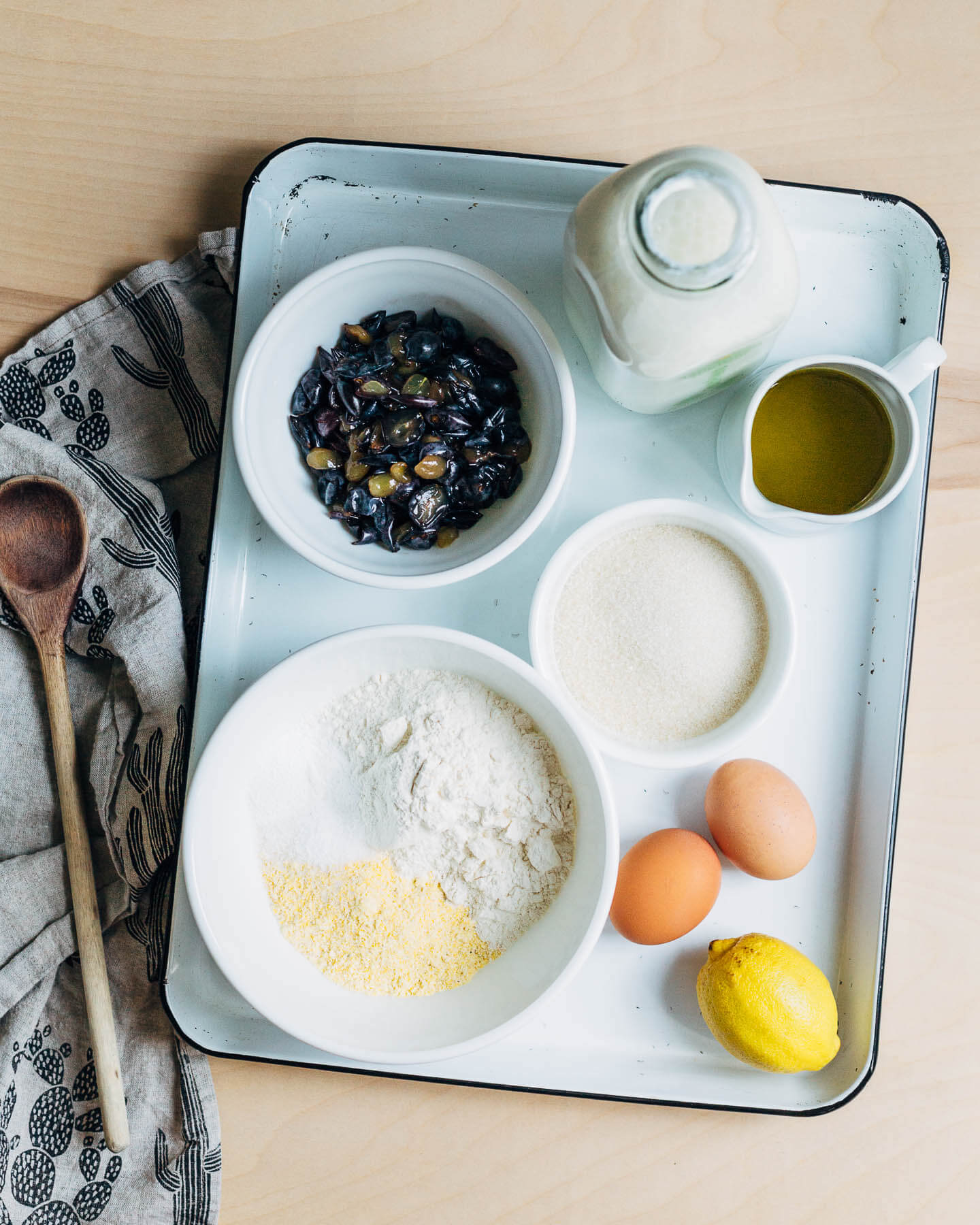 concord grape cornmeal cake // brooklyn supper