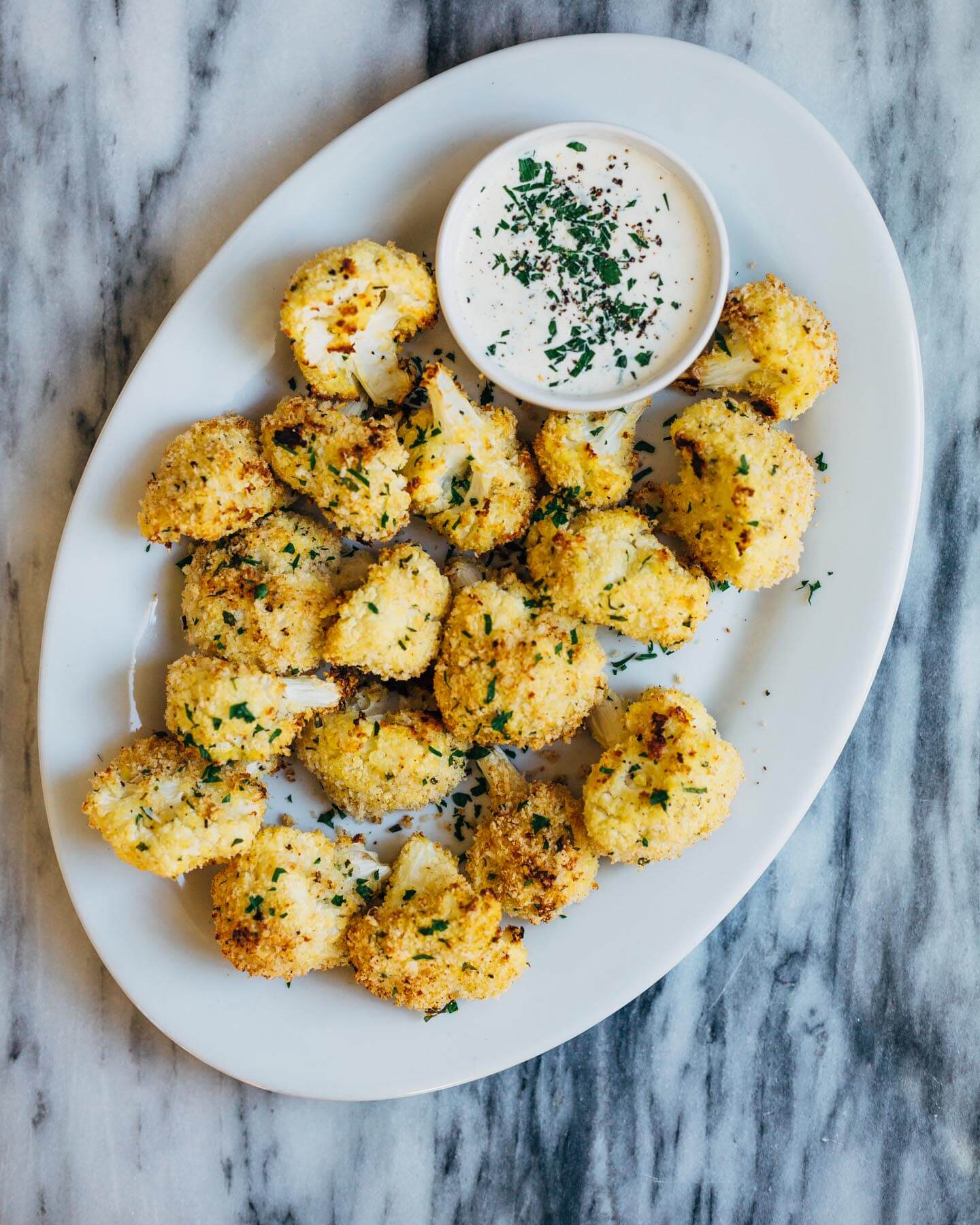panko parmesan cauliflower bites // brooklyn supper