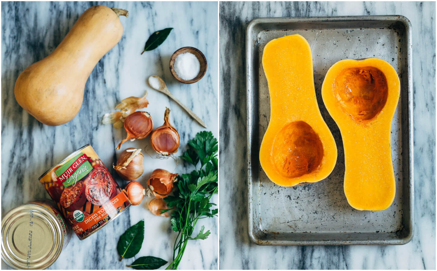 butternut squash polenta with tomatoes and mozzarella // brooklyn supper