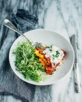 butternut squash polenta with tomatoes and mozzarella // brooklyn supper