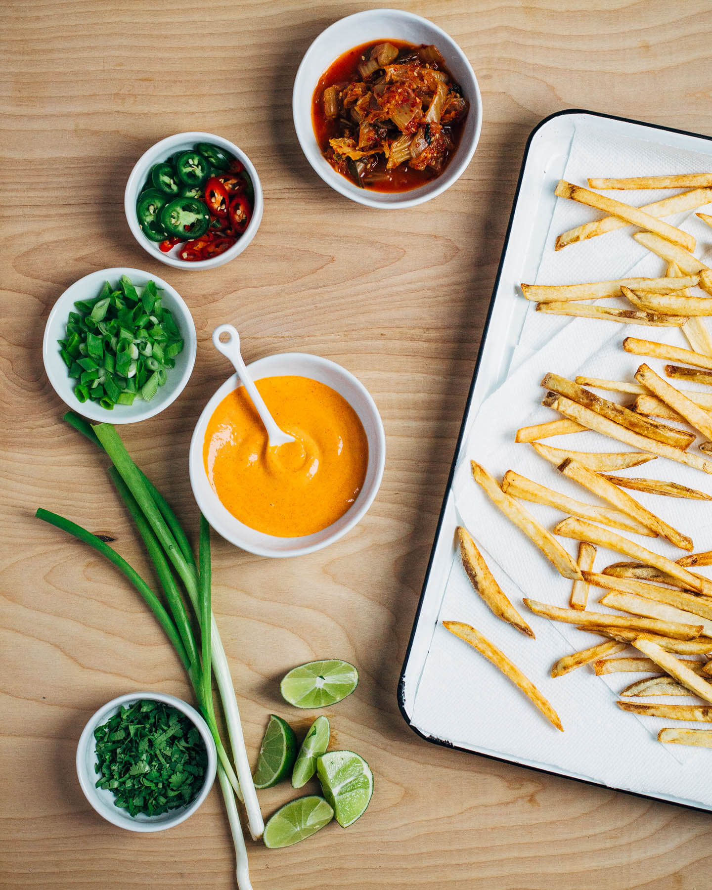 kimchi fries // brooklyn supper