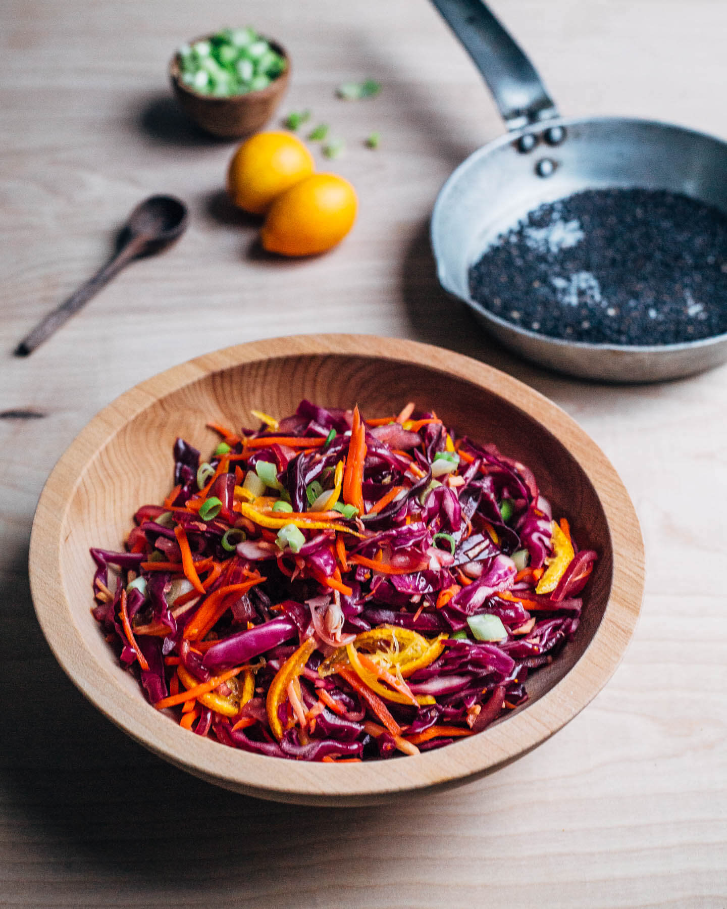 kumquat and red cabbage pressed salad // brooklyn supper