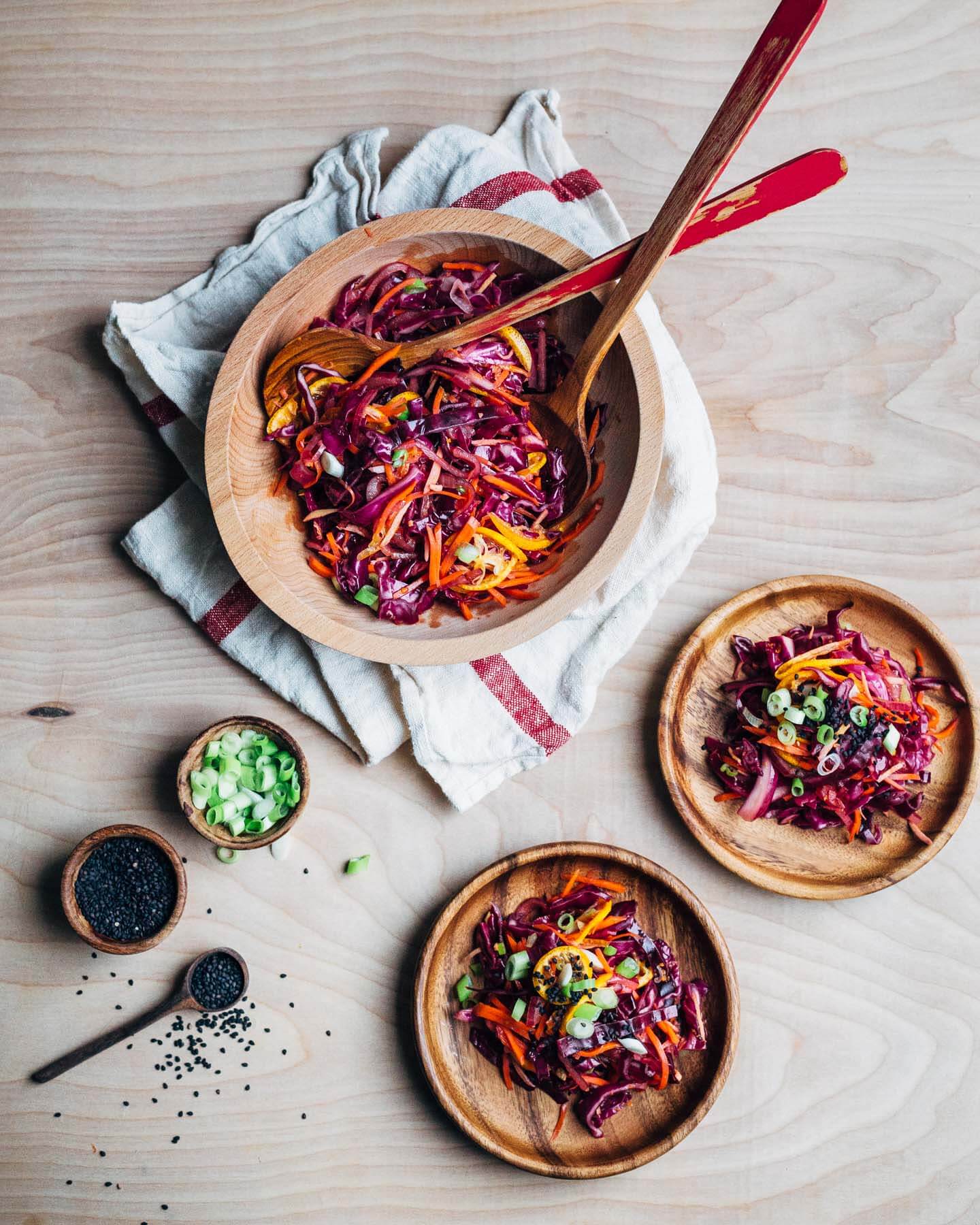 kumquat and red cabbage pressed salad // brooklyn supper