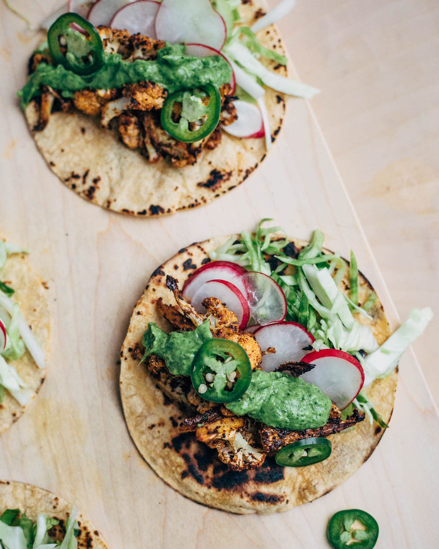 chipotle roasted cauliflower tacos // brooklyn supper