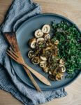 A recipe for richly flavored fennel and mushroom chicken roulade topped with a simple white wine pan sauce.