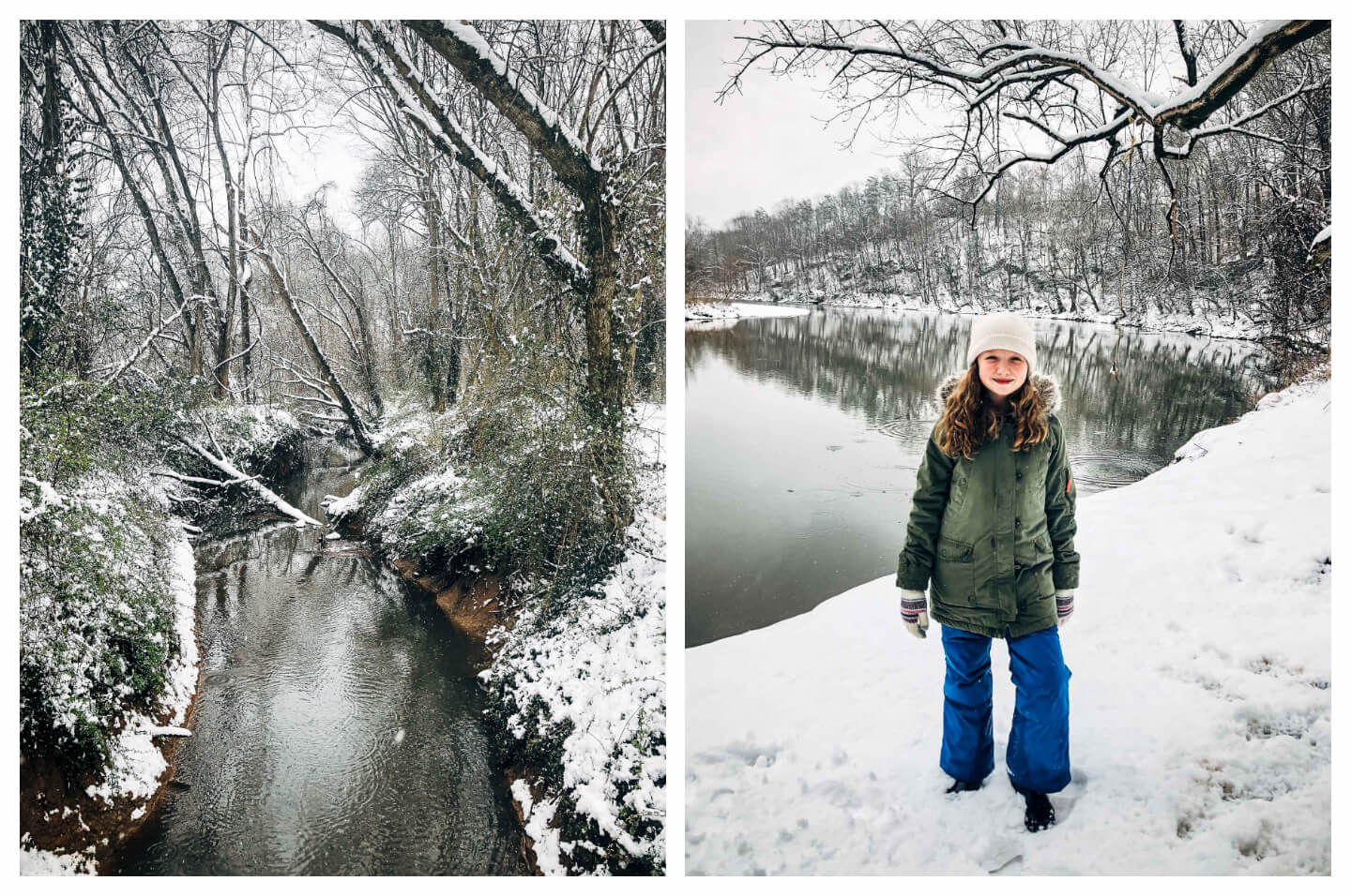 A snow day walk.