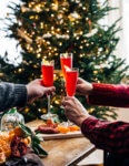 These Patrón Ruby Spritzer cocktails make for a wonderfully refreshing, jewel-toned drink perfect for the holiday season.
