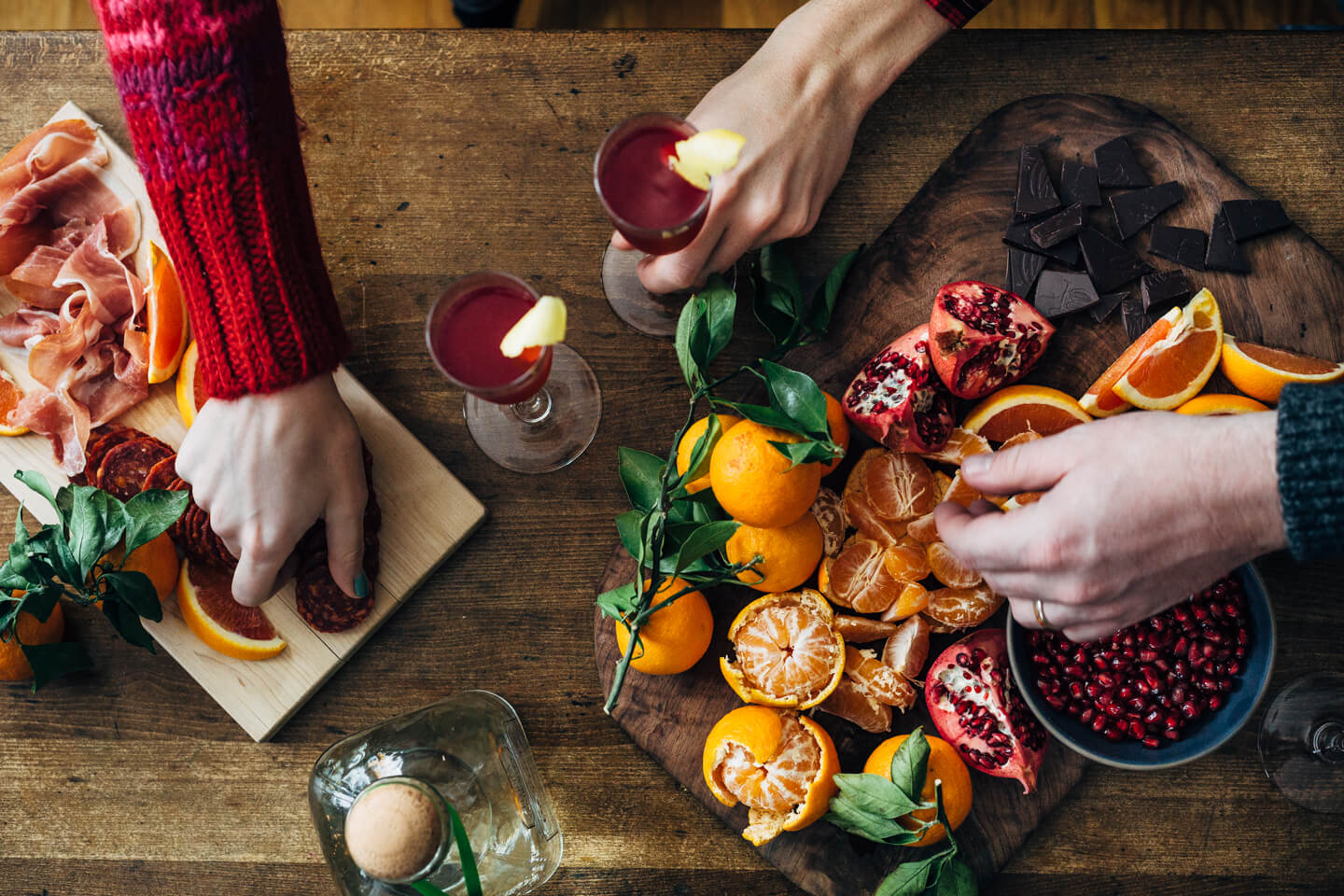 These Patrón Ruby Spritzer cocktails make for a wonderfully refreshing, jewel-toned drink perfect for the holiday season. 