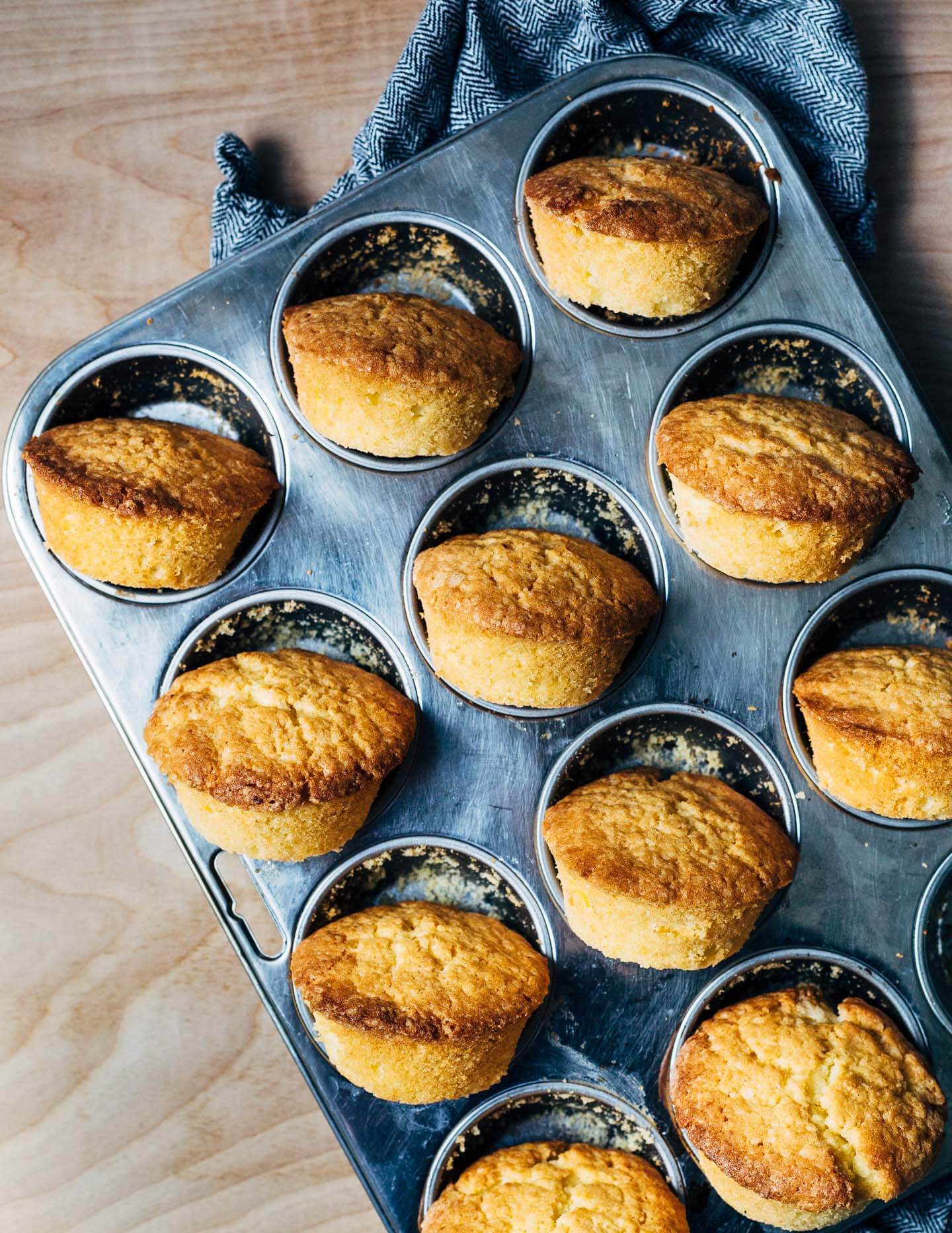 Semolina shortcake muffins, just out of the oven. 