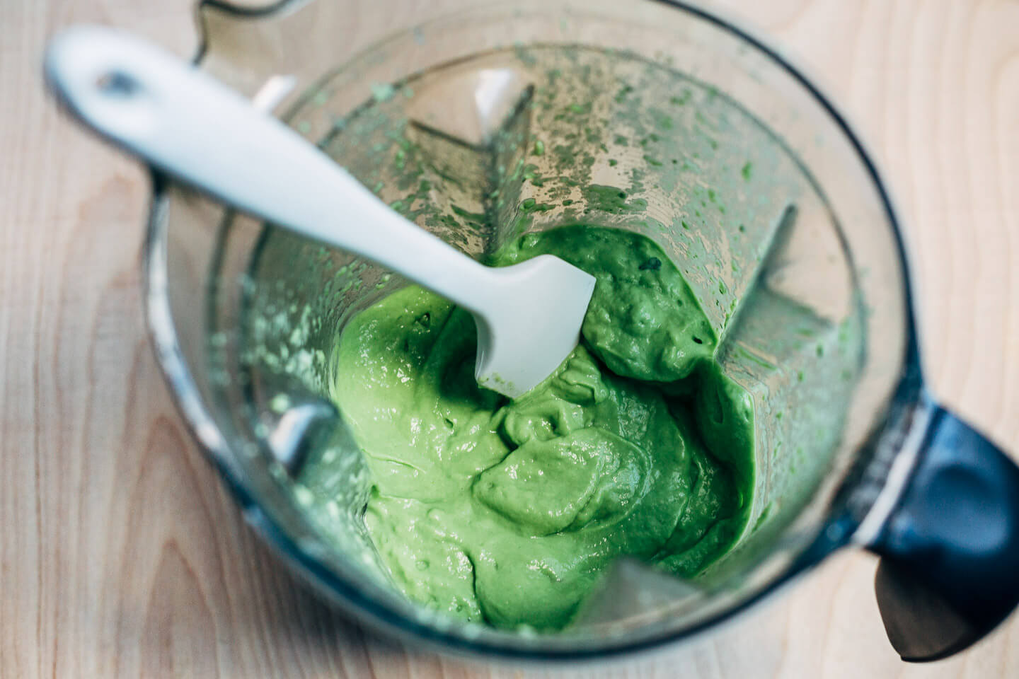 A simple avocado-lime blender sauce that’s ready in seconds.