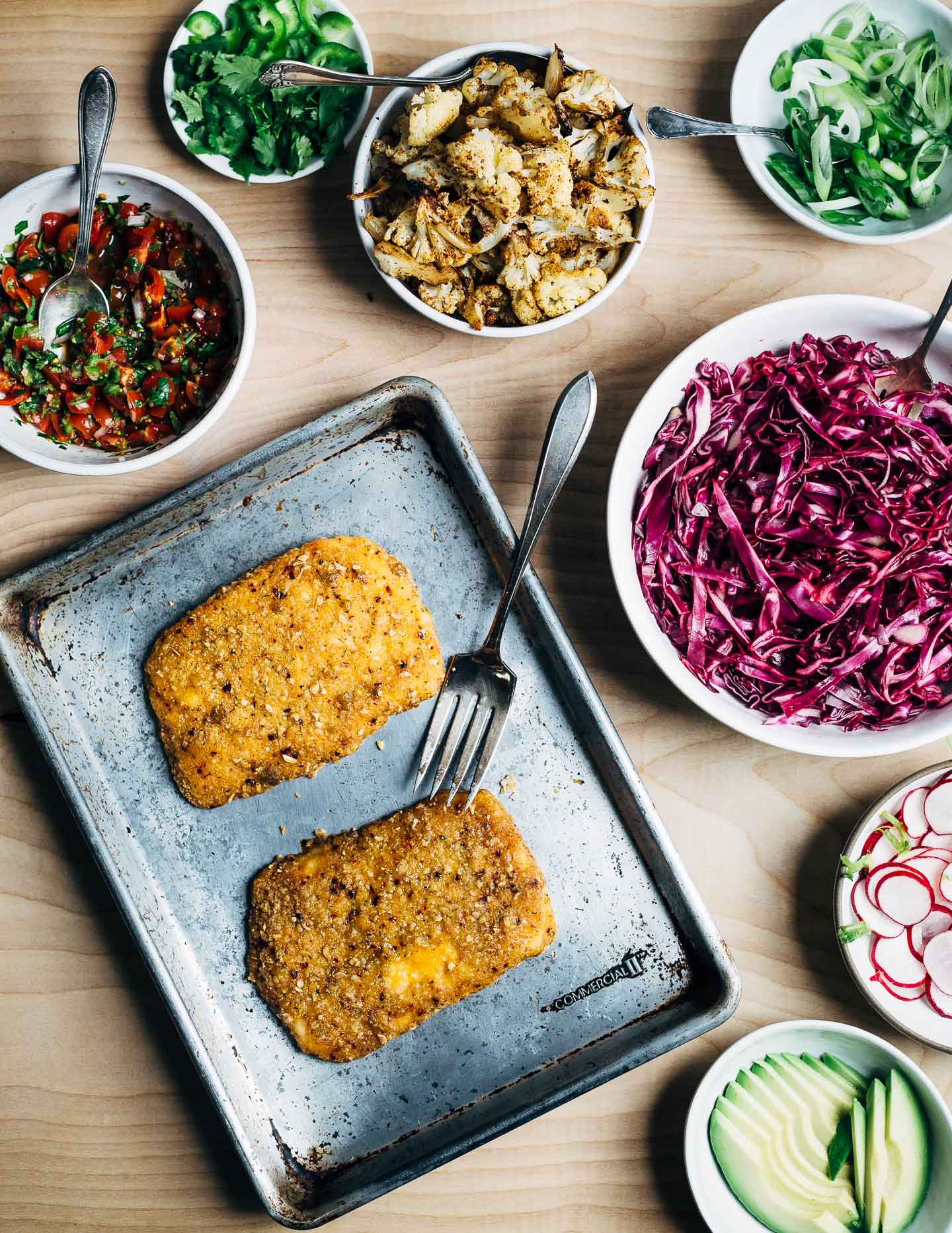 Roasted honey chipotle salmon fillets.